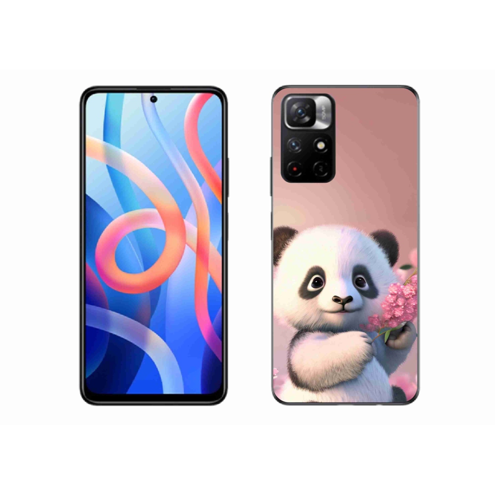 Gél borító mmCase a Xiaomi Redmi Note 11S 5G számára - aranyos panda