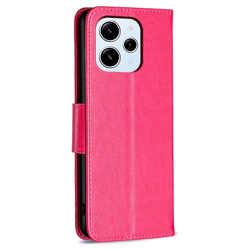 Pillangó könyv tok Xiaomi Redmi 12 4G/5G - rózsaszínű