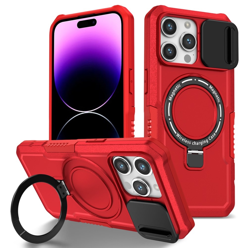 Katonai tartós védőburkolat MagSafe-vel iPhone 14 Pro Max készülékhez - piros