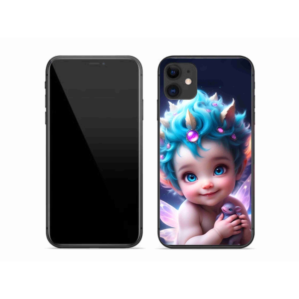 Gél borítás mmCase iPhone 11 készülékhez - baba pillangószárnyakkal