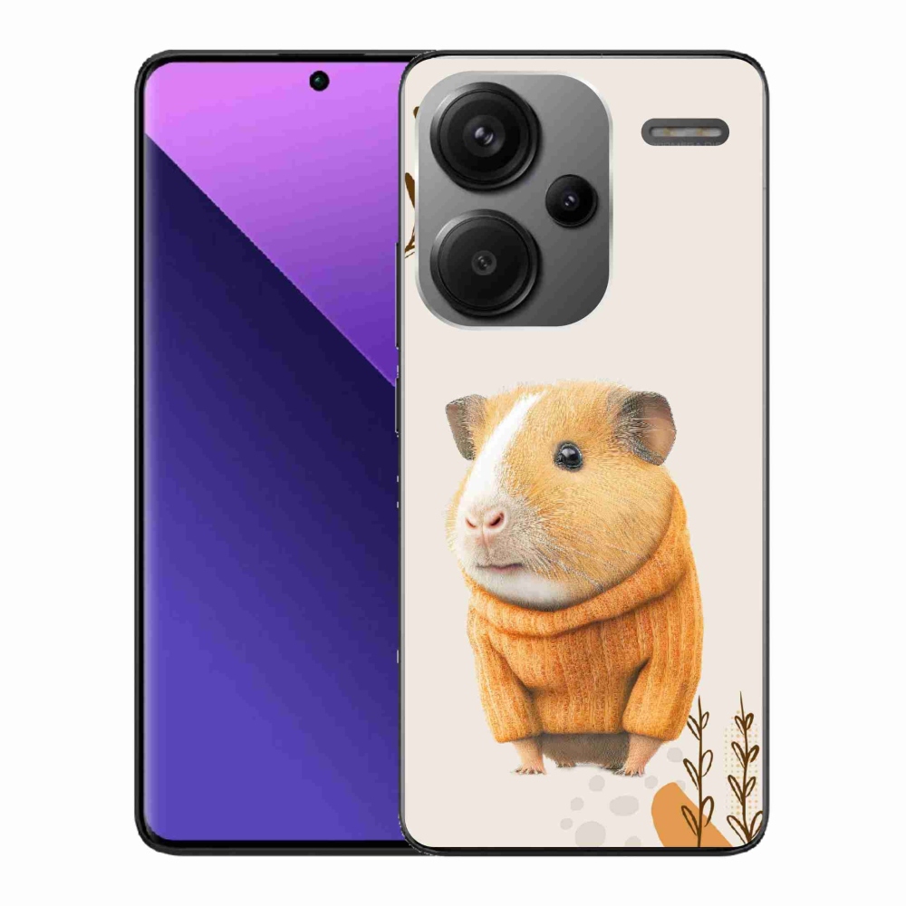 Gél borítás mmCase a Xiaomi Redmi Note 13 Pro+ 5G számára - tengerimalac a pulóverben