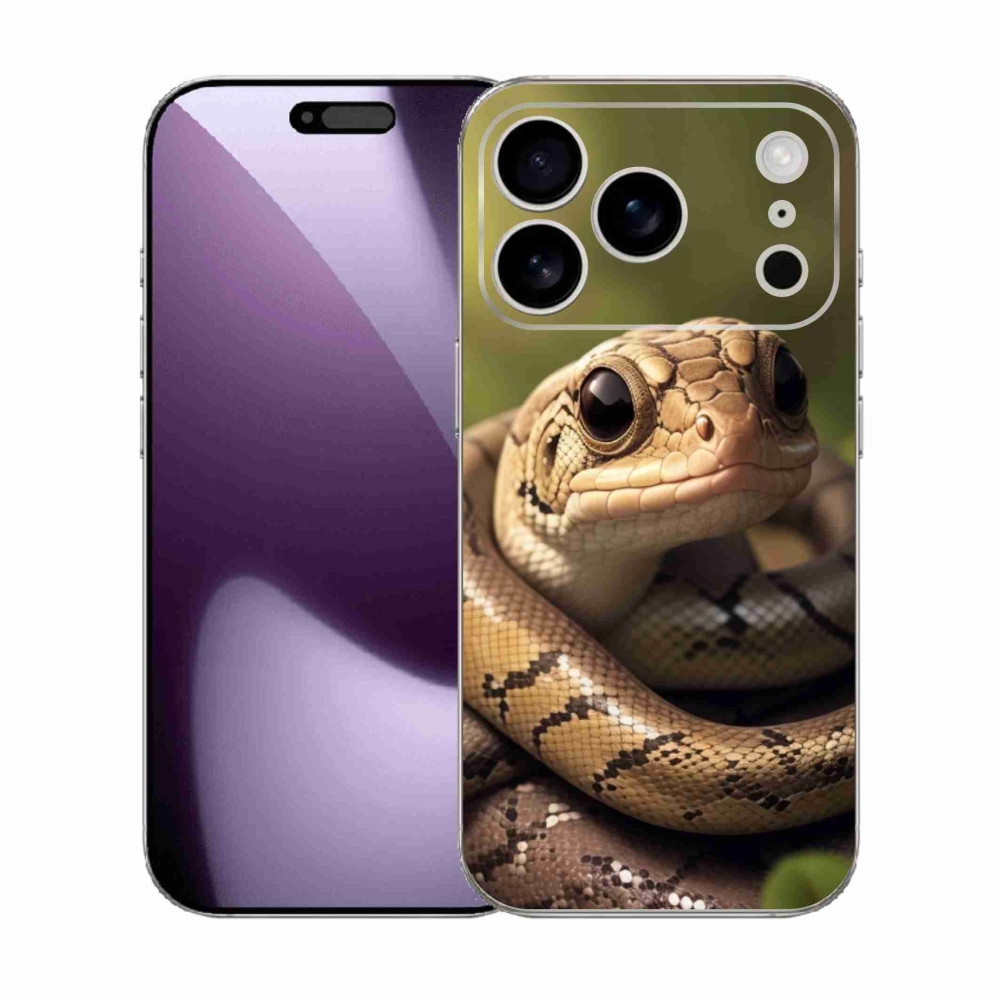Zselés borítás mmCase iPhone 17 Pro készülékhez - kígyó 1