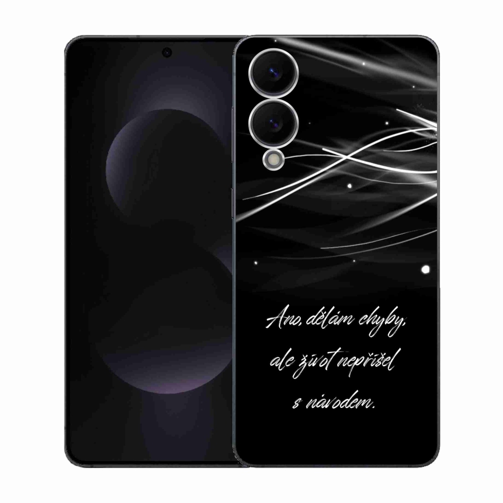 Gél borítás mmCase Samsung Galaxy S25 Edge készülékhez - idézem fekete háttér