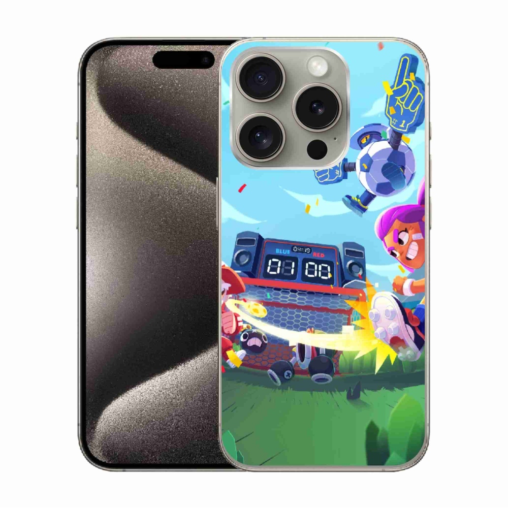 Zselés borítás mmCase iPhone 15 Pro készülékhez - verekedős csillagok 1