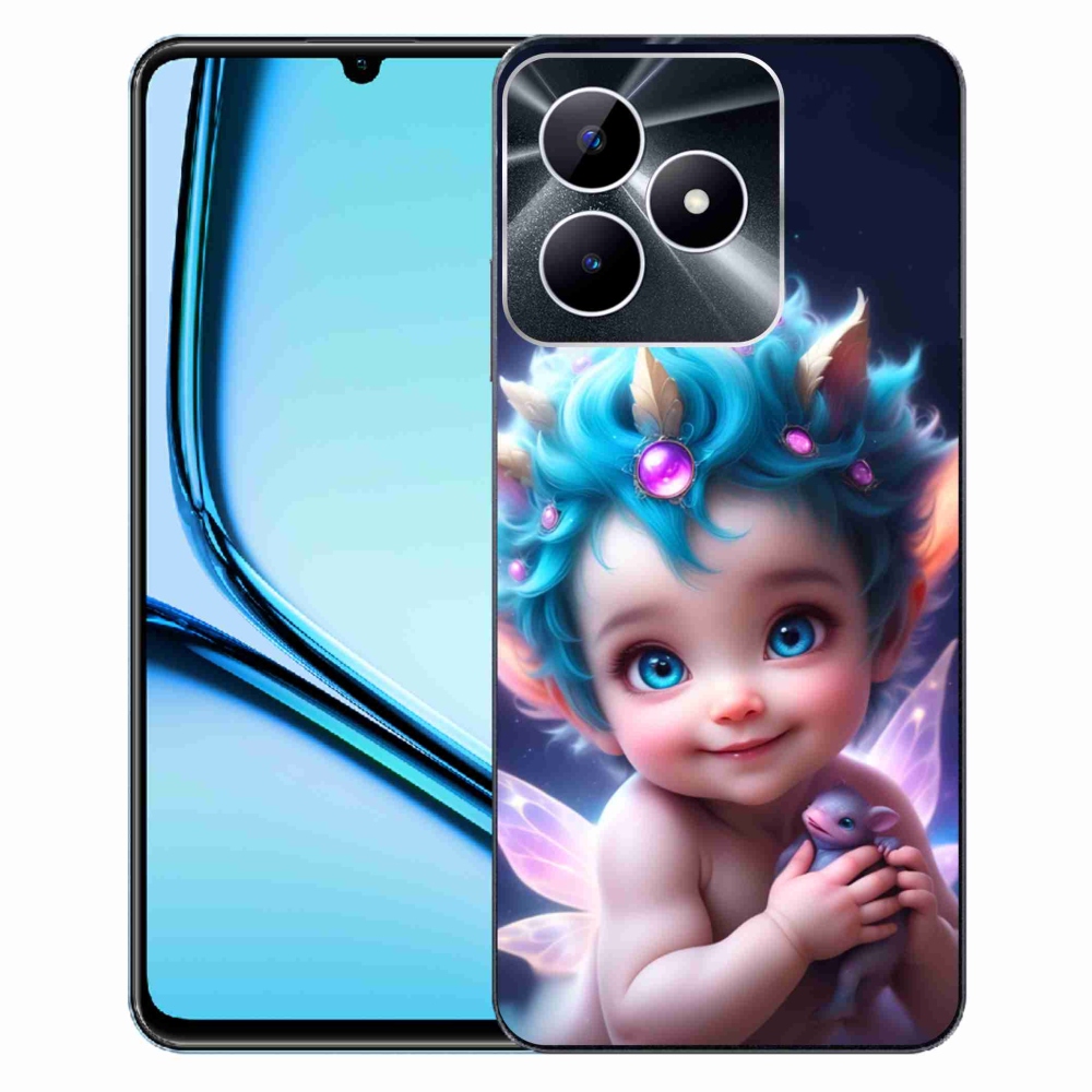 Gél borítás mmCase a Realme Note 50 készülékhez - baba pillangószárnyakkal