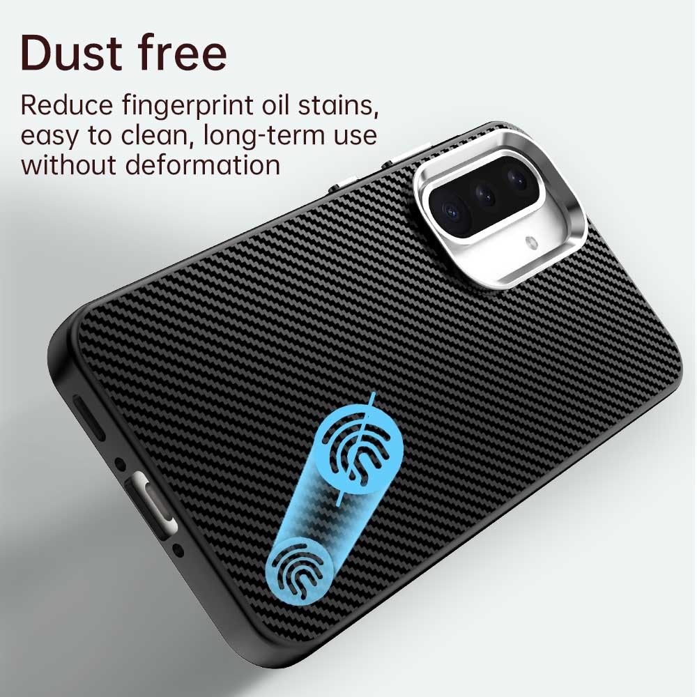 Szálas textúrájú tartós borítás Samsung Galaxy A36 5G készülékhez - fekete