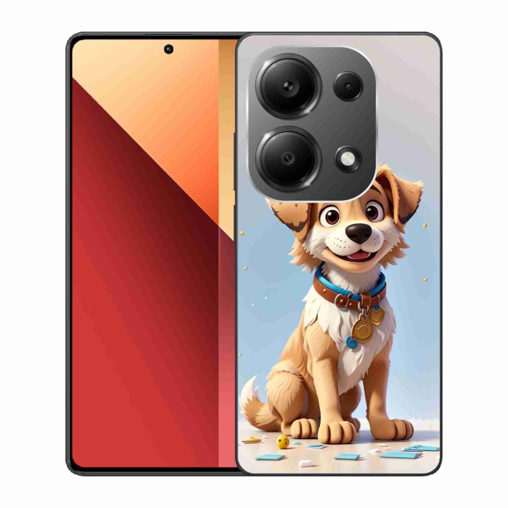 Gél borítás mmCase a Xiaomi Redmi Note 13 Pro 4G/Poco M6 Pro - rajzfilm kölyökkutyához