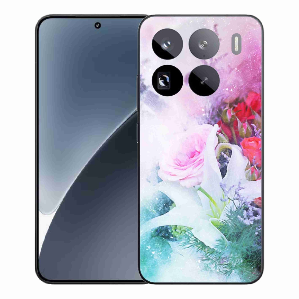 Gél borítás mmCase a Xiaomi 15 Pro számára - virágok 4