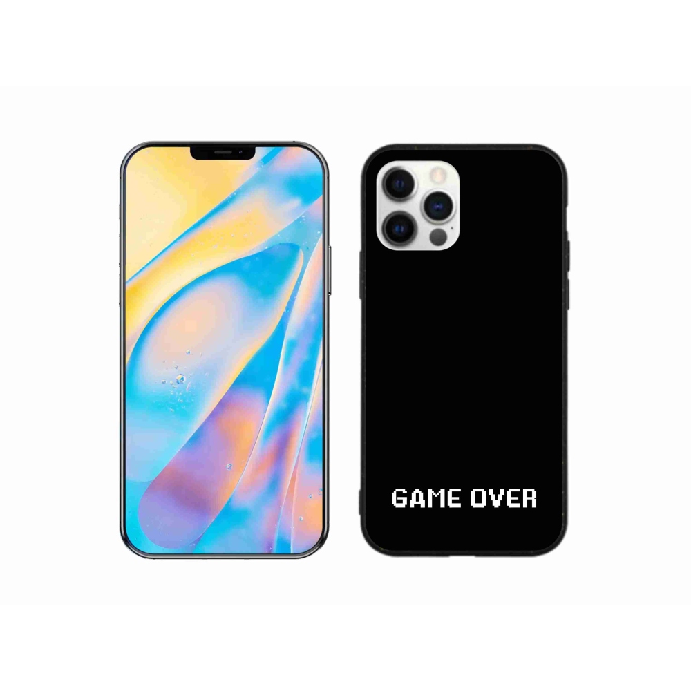 Zselés borítás mmCase iPhone 12 készülékhez - játék fekete háttéren