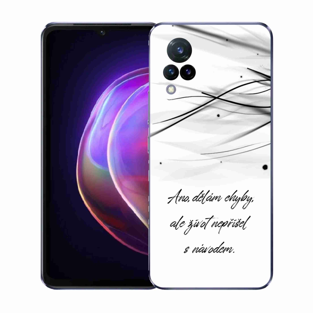 Gél borítás mmCase a Vivo V21 4G/5G készülékre - idézem fehér háttér