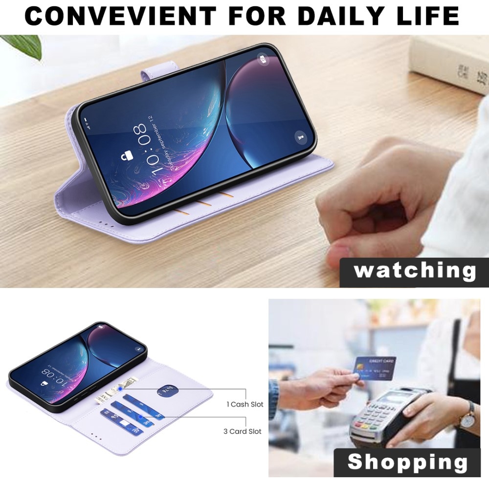 BNF könyvtáska Samsung Galaxy Xcover 7 Pro készülékhez - világos lila