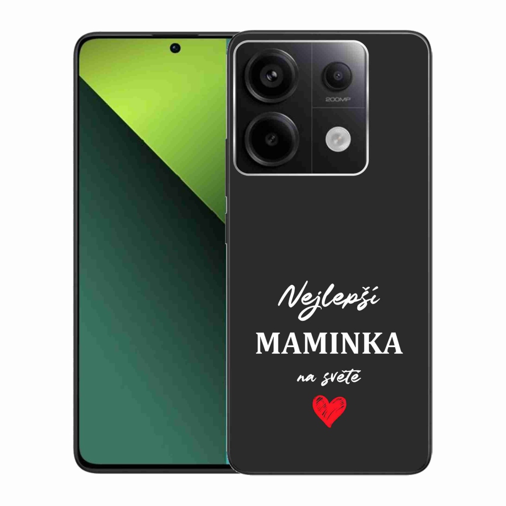 Gél borító mmCase a Xiaomi Redmi Note 13 Pro 5G/Poco X6 5G - legjobb anya 1 fekete háttérrel