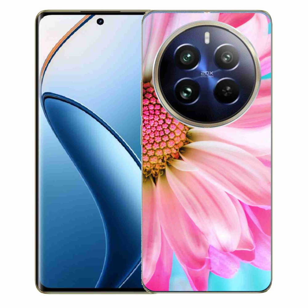 Zselés borítás mmCase a Realme 12 Pro 5G/12 Pro+ 5G modellhez - rózsaszín virág