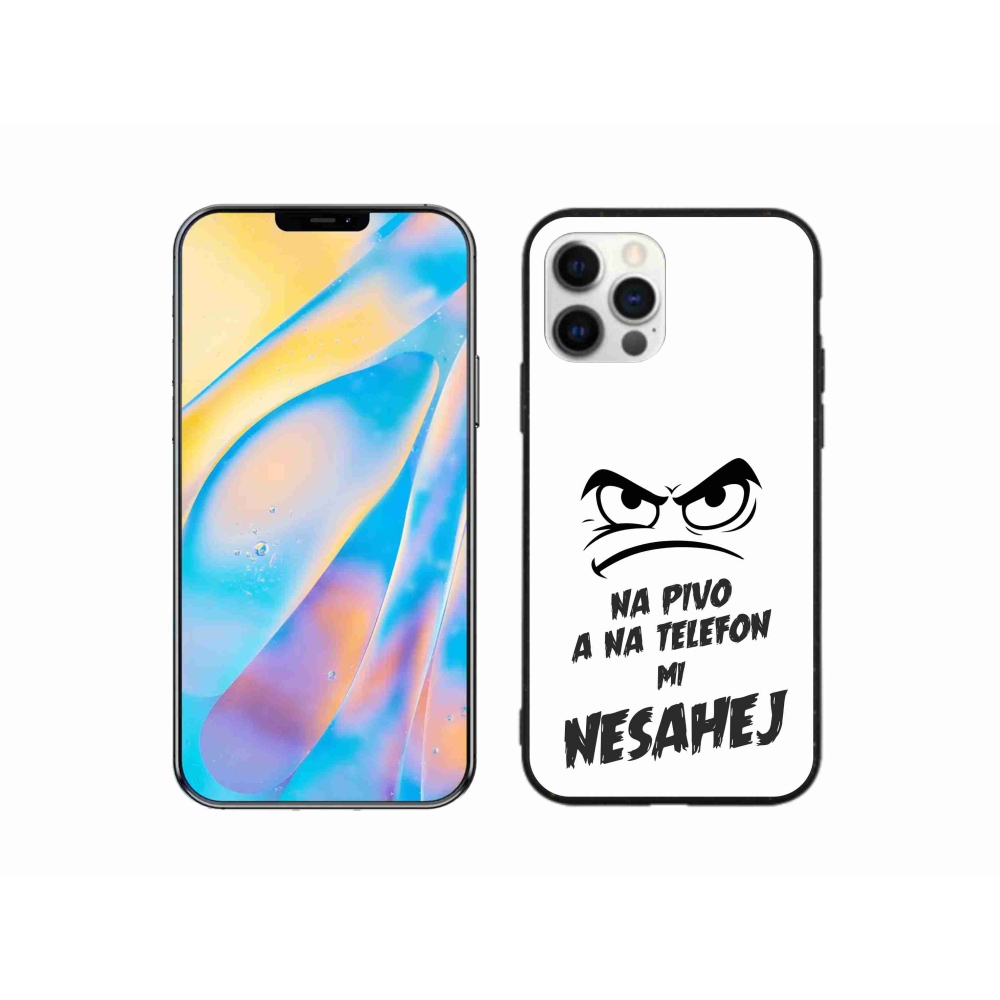 Gél borítás mmCase iPhone 12 készülékhez - sör motívum 2 fehér háttér