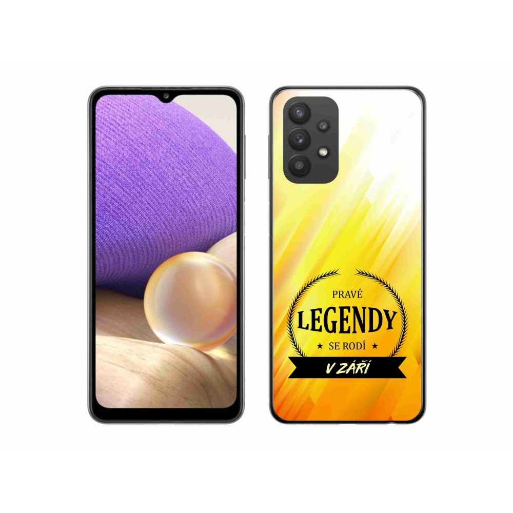 Gél borító mmCase Samsung Galaxy A32 5G - Legendák szeptemberben sárga háttérrel