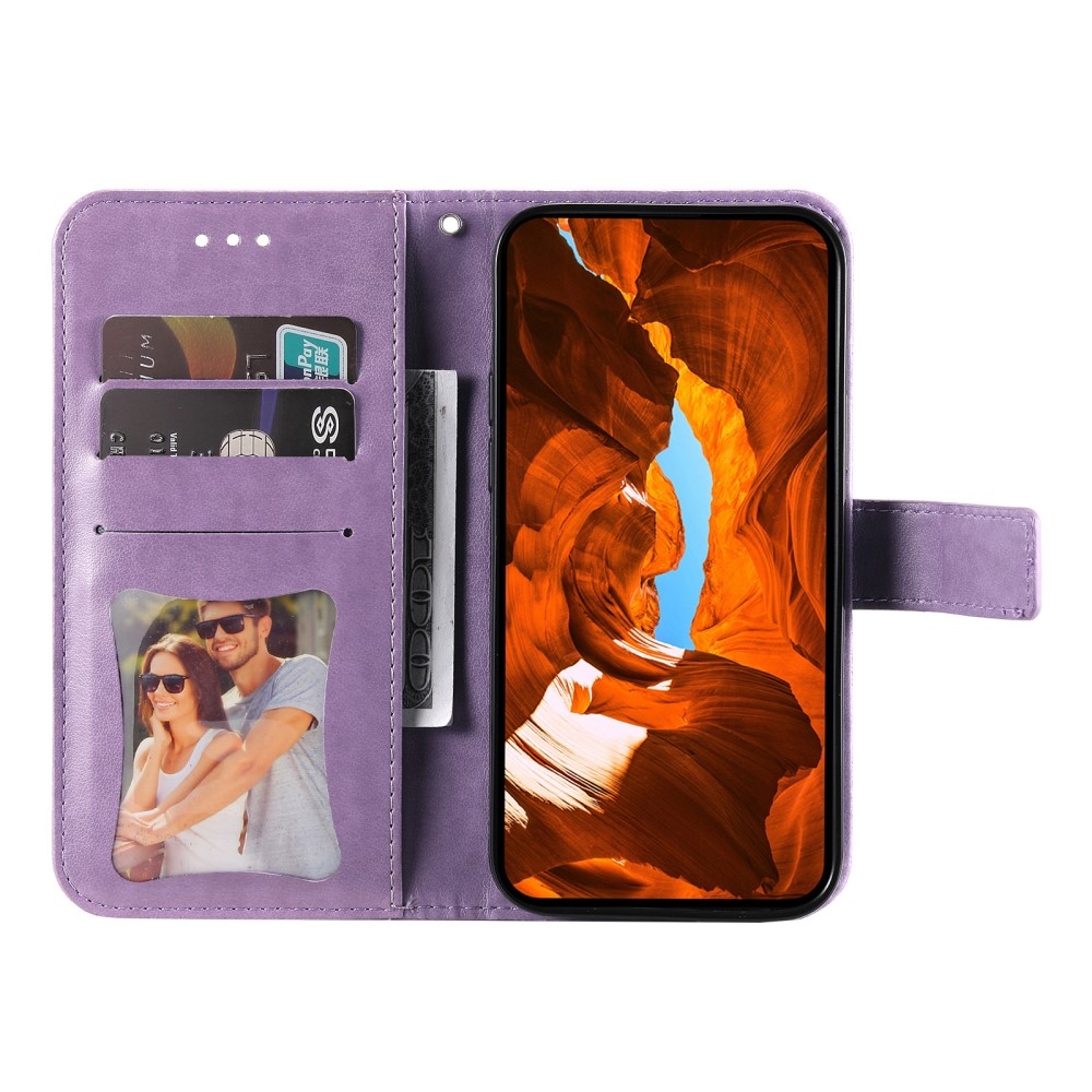 Mandala könyvtáska a Realme GT 7 Pro 5G készülékhez - lila