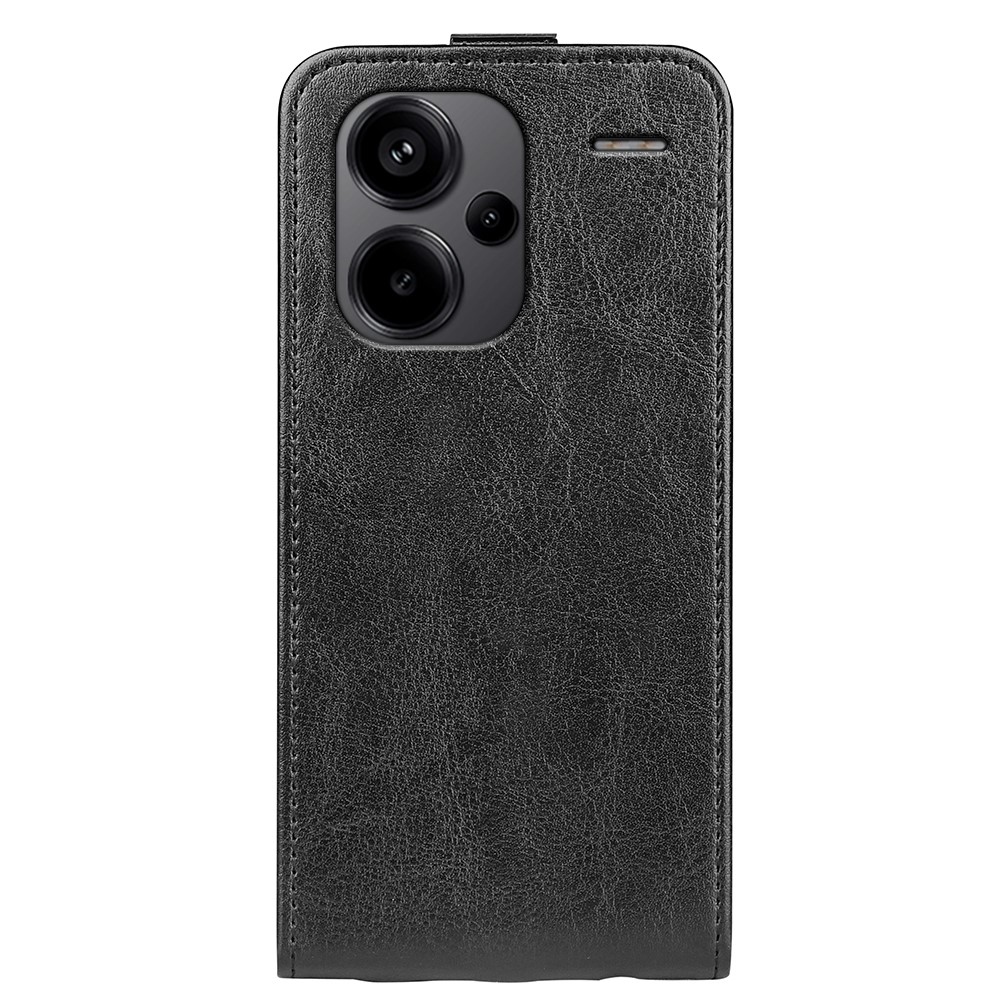 Függőleges flip tok Xiaomi Redmi Note 13 Pro+ 5G számára - fekete