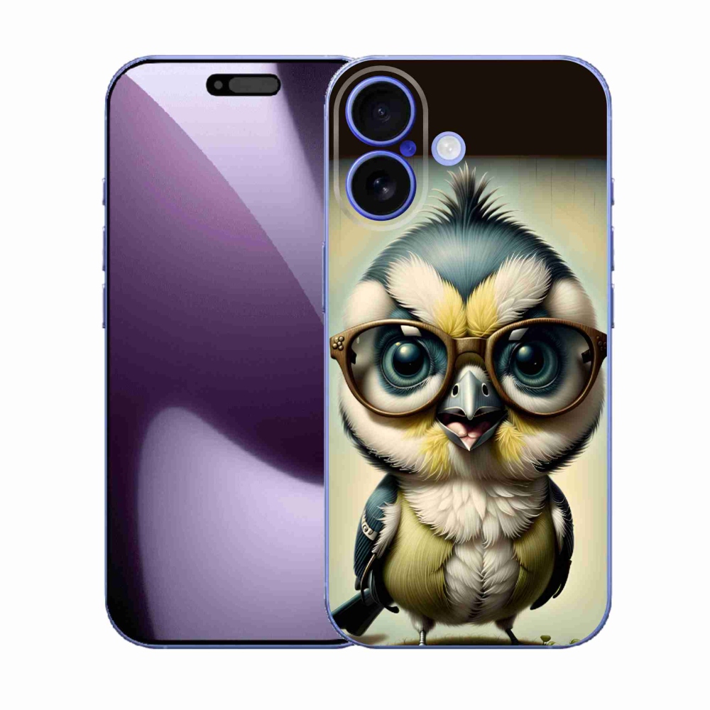 Zselés borítás mmCase iPhone 17 - kölyök szemüveggel
