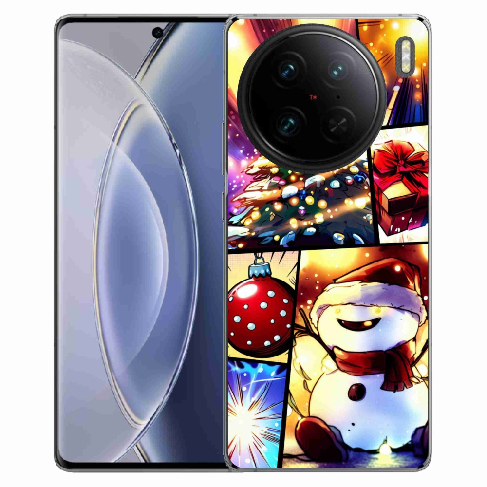 Gél borító mmCase a Vivo X90 Pro készülékhez - Karácsonyi motívumok 1
