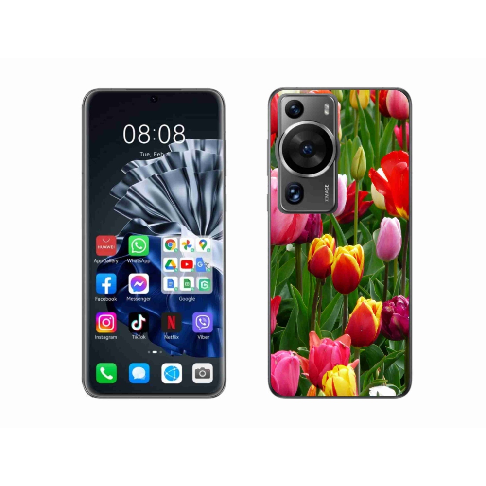 Gél borítás mmCase a Huawei P60 Pro készülékhez - tulipánok
