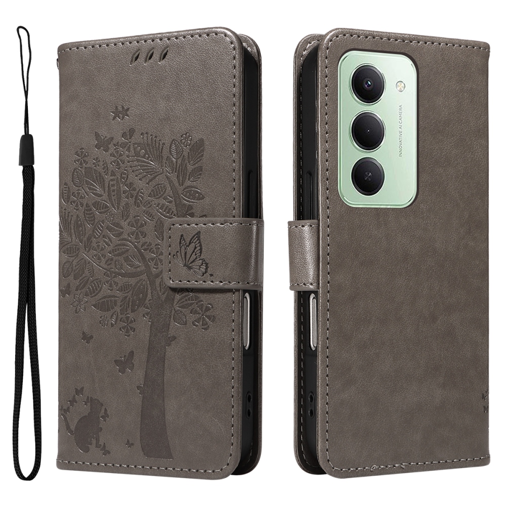 Fák könyve tok Xiaomi Redmi 15 4G (171mm) - szürke