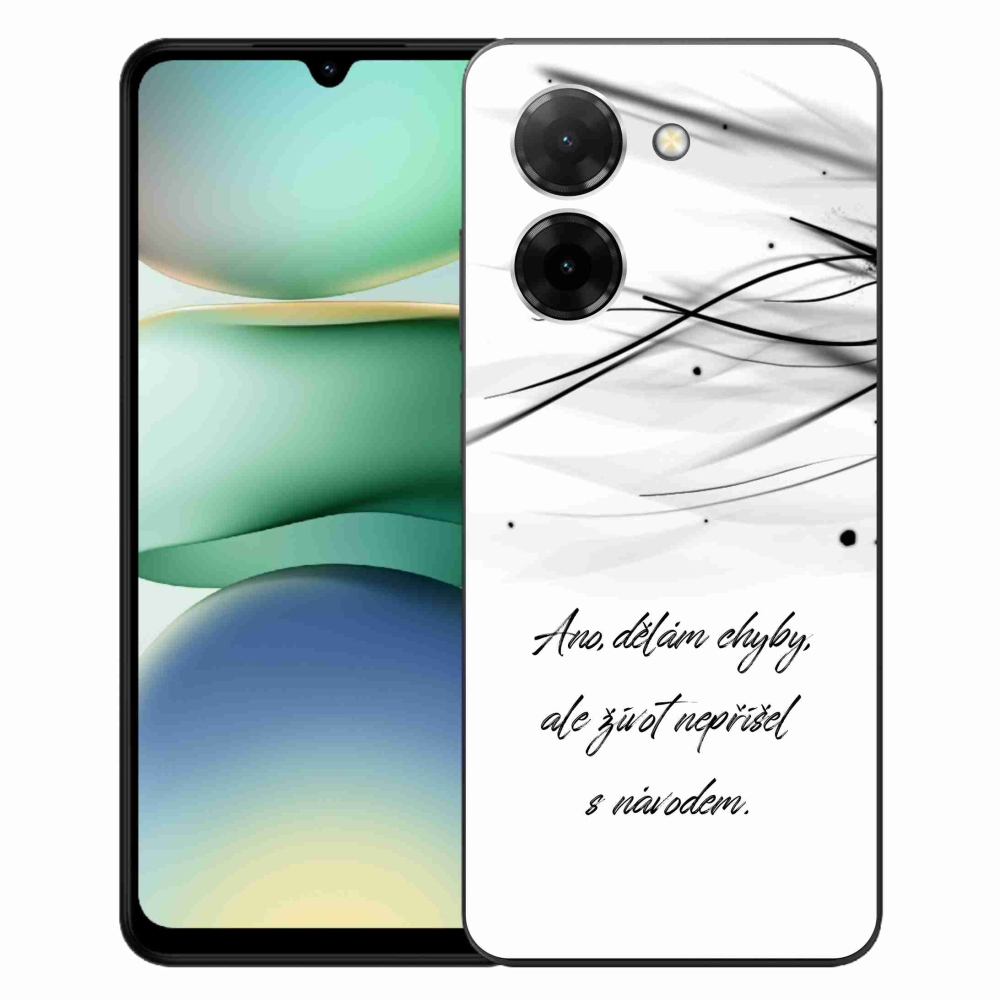Gél borító mmCase a Xiaomi Redmi A5 (171.7x77.8x8.3mm) - idézem fehér háttérrel