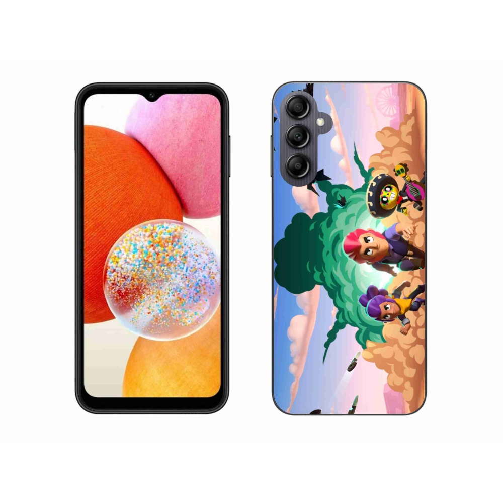 Gél borítás mmCase Samsung Galaxy A14 4G/5G - verekedés csillagok
