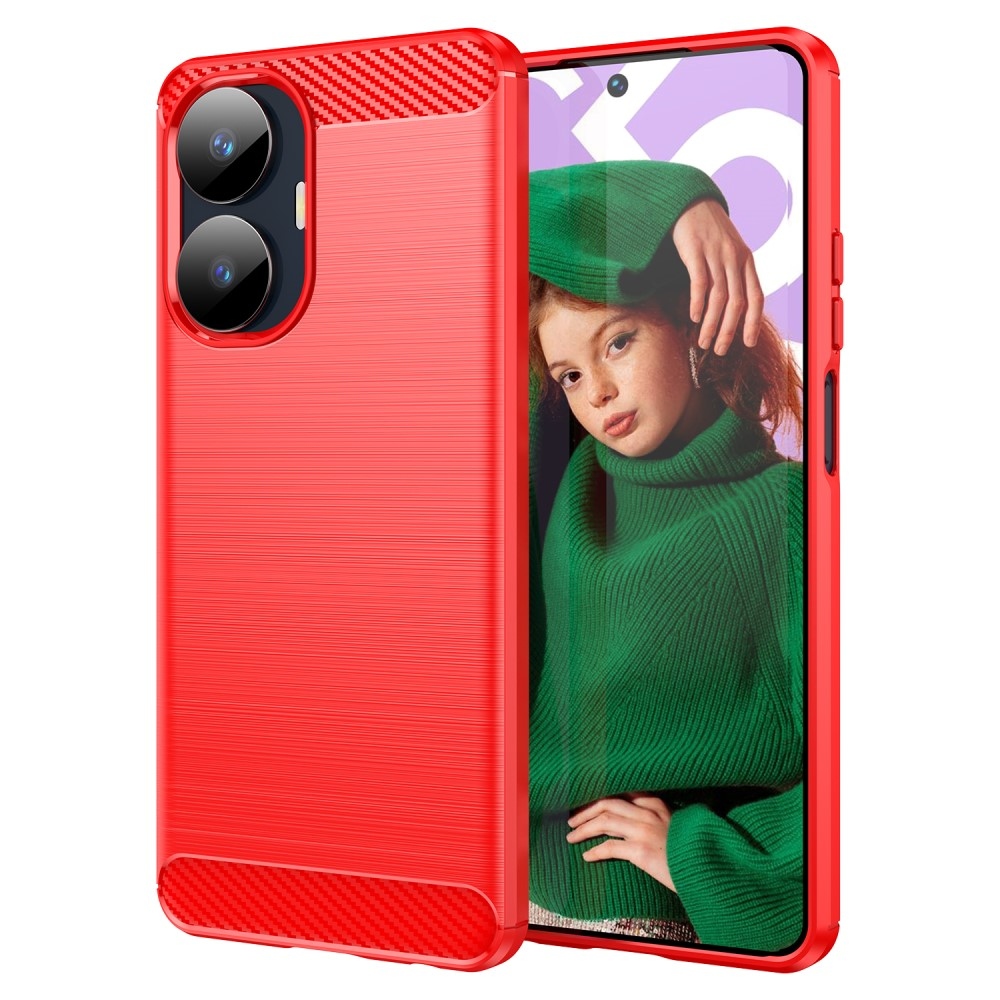 Szénálló zselés tok a Realme C55 készülékhez - piros