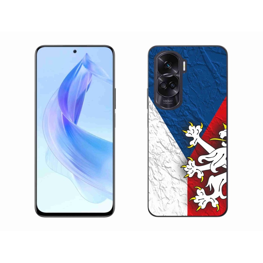 Zselés borító mmCase a Honor 90 Lite számára - cseh zászló 1