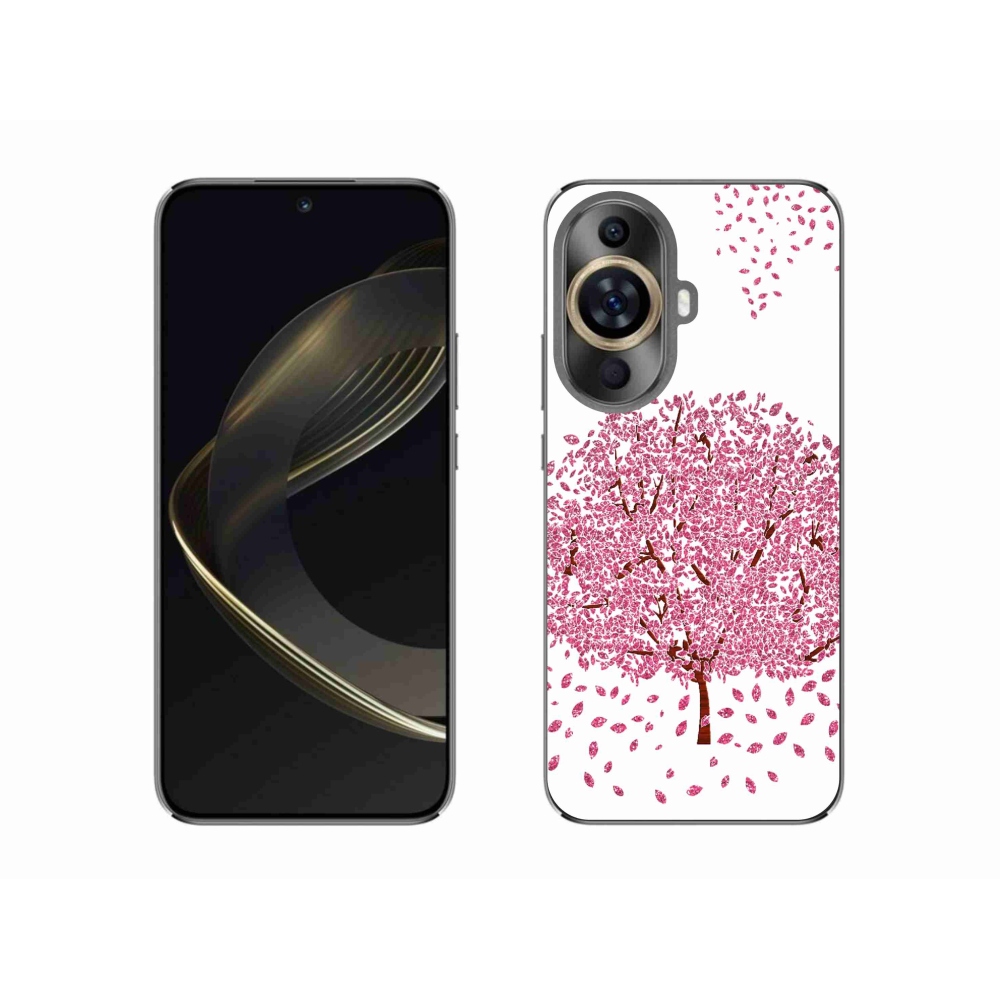 Gél borító mmCase a Huawei Nova 11-hez - rajzfilmfa levelekkel