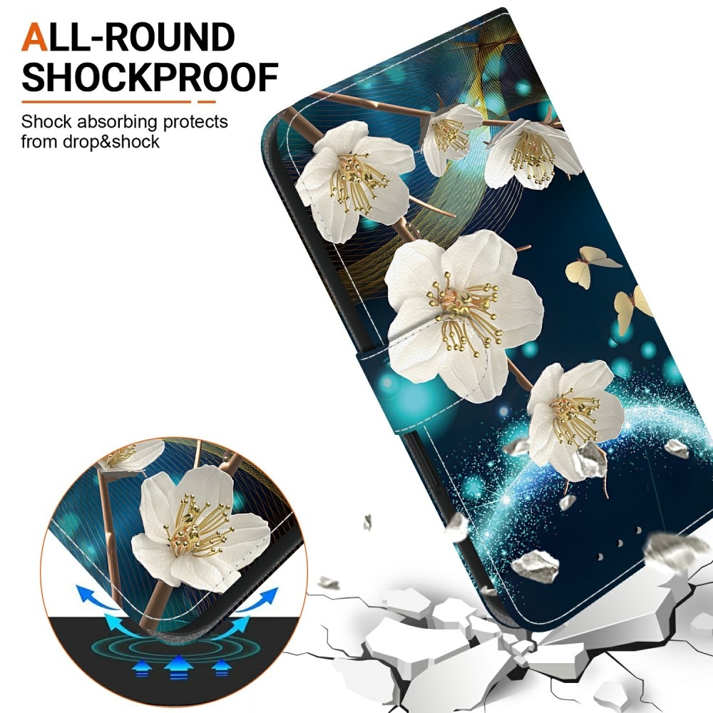 Sokoldalú könyvtáska Samsung Galaxy A06 4G készülékhez - magnólia