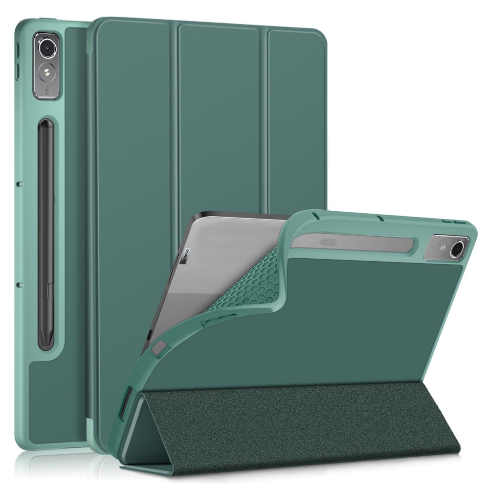 Ügyes záró tok Lenovo Tab P12 táblagéphez - zöld