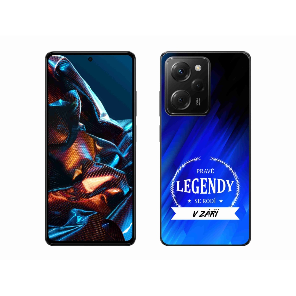 Gél borítás mmCase a Xiaomi Poco X5 Pro 5G-n - Legendák szeptemberben kék háttérrel