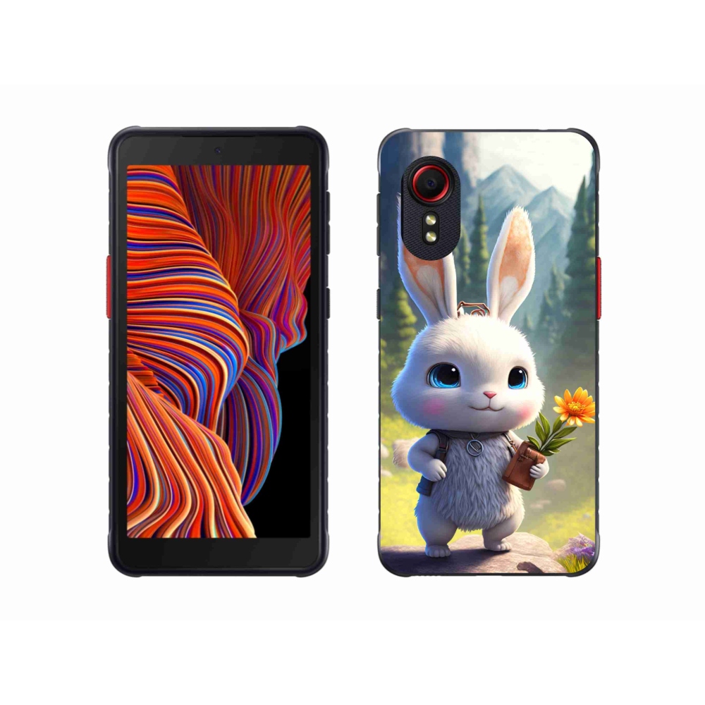 Gél borítás mmCase Samsung Galaxy Xcover 5 készülékhez - aranyos nyuszi