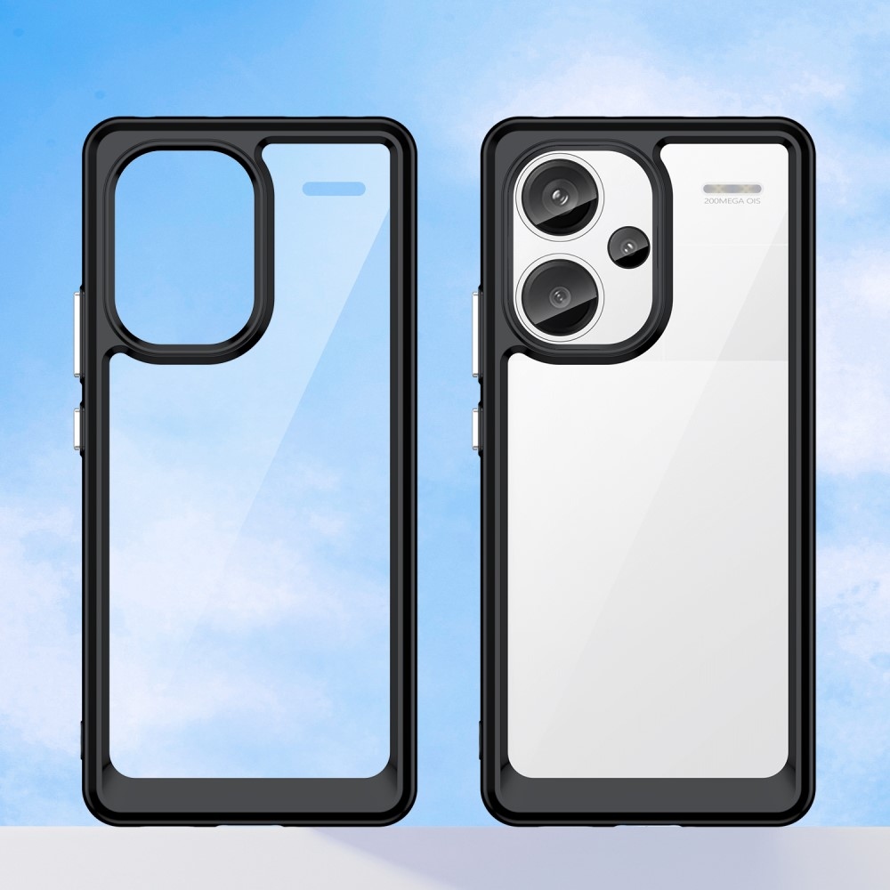 Gél tok rögzített hátlappal a Xiaomi Redmi Note 13 Pro+ 5G készülékhez - fekete