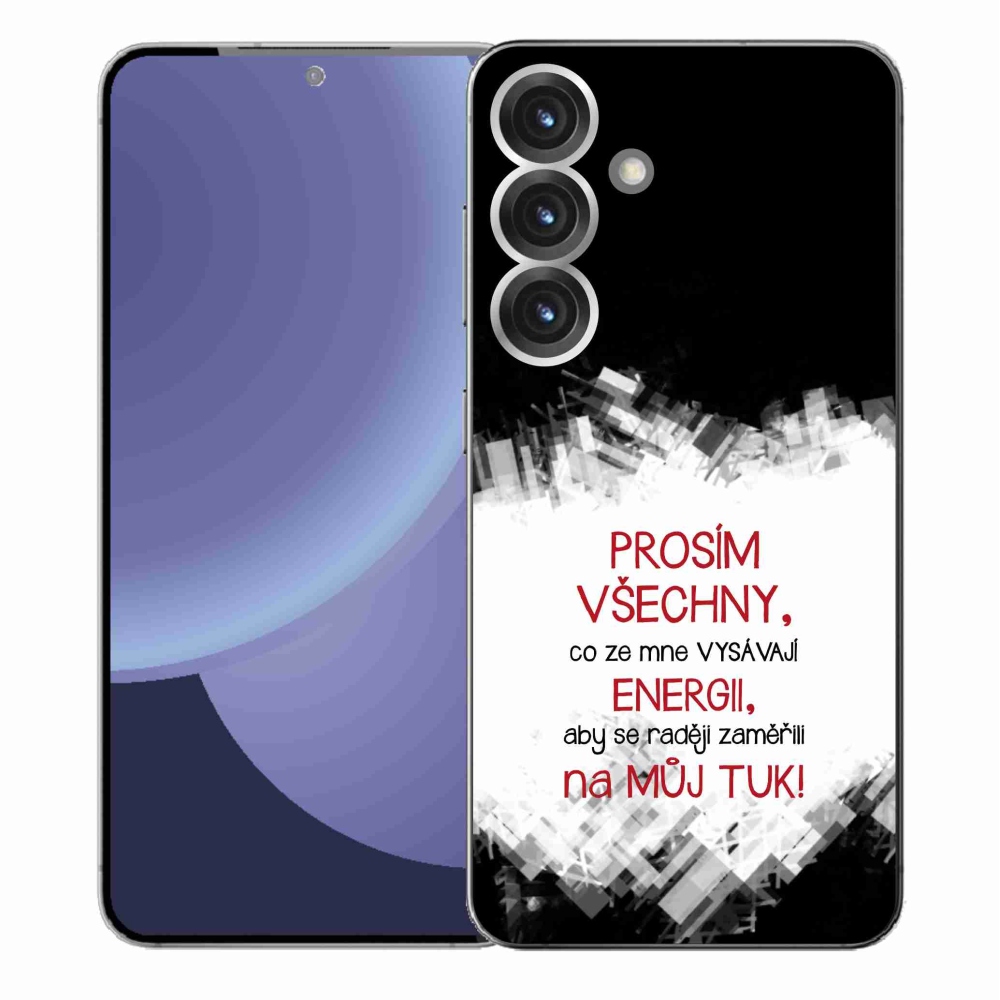 Gél borító mmCase Samsung Galaxy S25+ - vicces szöveg 1 piros