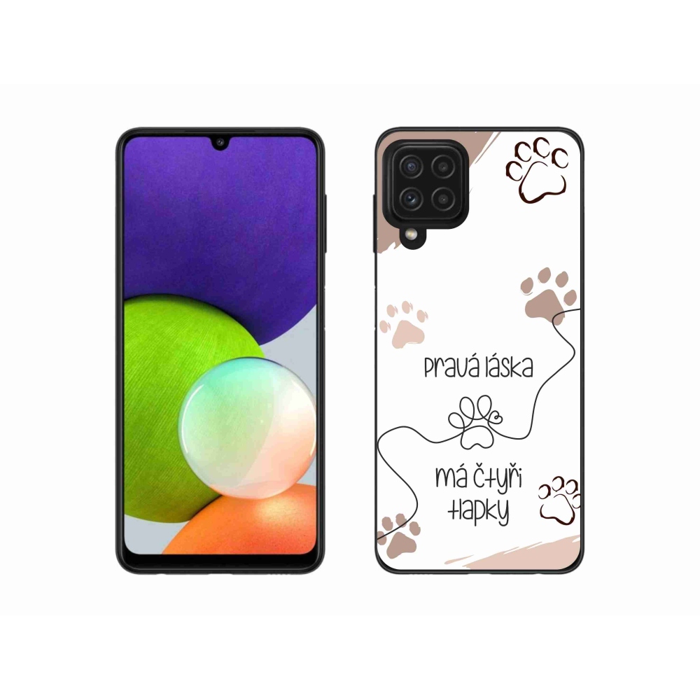 Gél borítás mmCase Samsung Galaxy A22 4G - kutya motívum 1 fehér háttér
