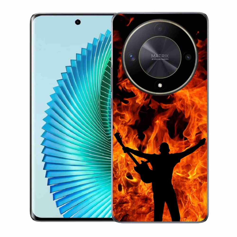 Gél borítás mmCase a Honor Magic 6 Lite 5G számára - zenész és tűz