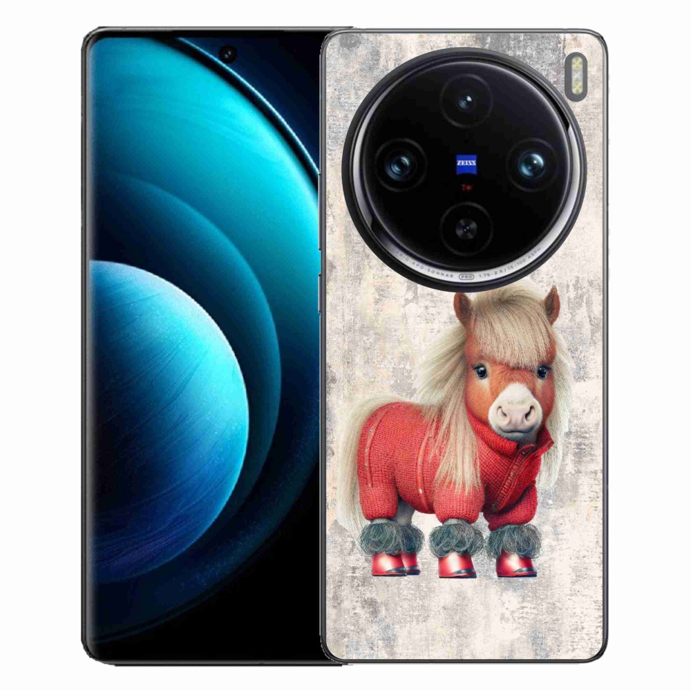 Zselés borítás mmCase a Vivo X100 Pro 5G-hez - póni pulóverben