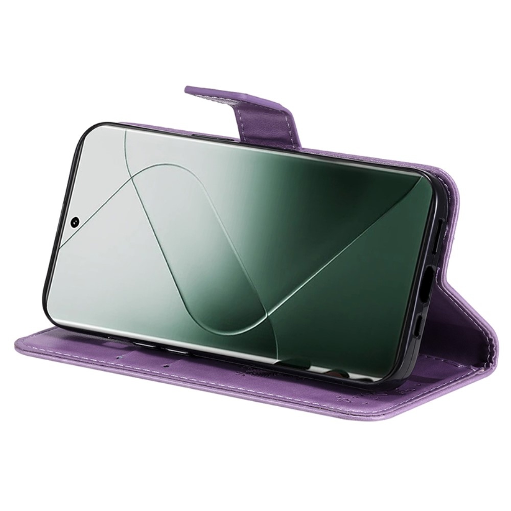 Fák könyve tok Xiaomi 14 Pro - világos lila