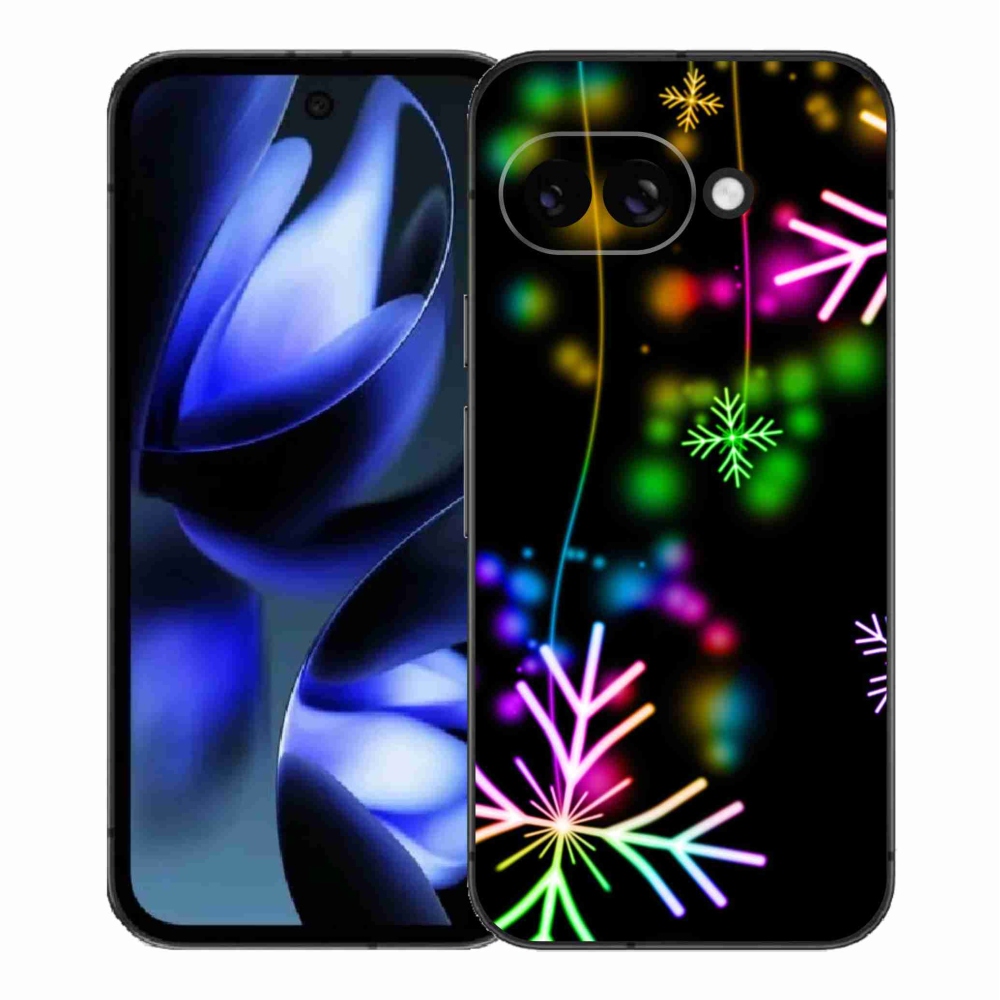 Zselés borítás mmCase a Google Pixel 9a készülékhez - színes pelyhekkel