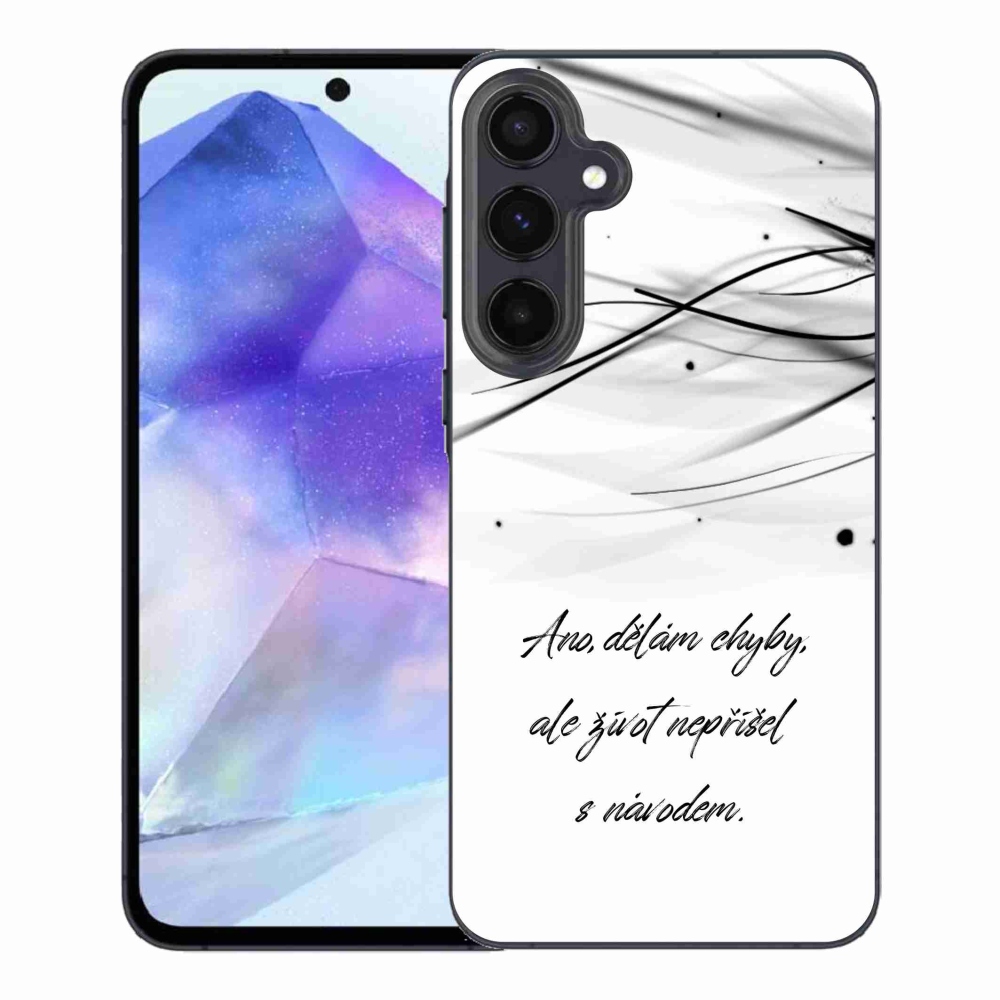 Gél borítás mmCase Samsung Galaxy A55 5G - idézem fehér háttérrel