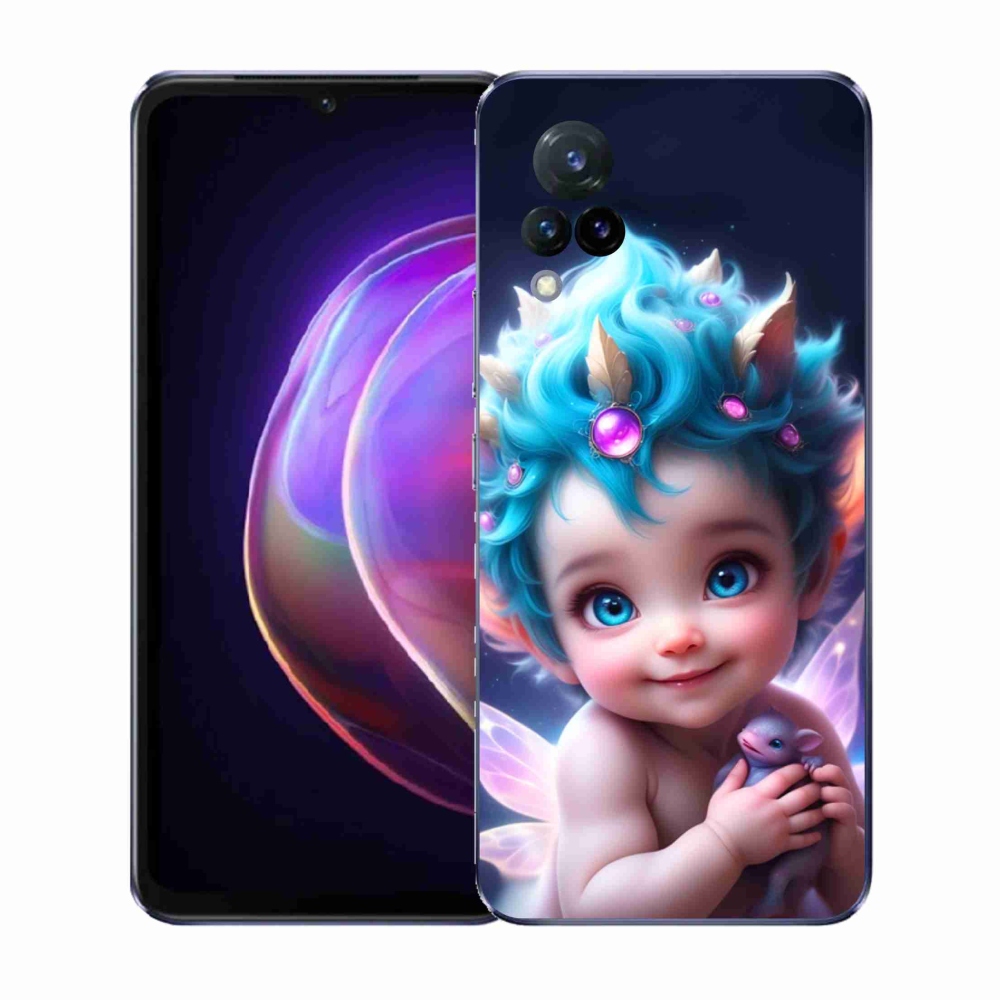 Gélburkolat mmCase a Vivo V21 4G/5G-n - baba pillangószárnyakkal
