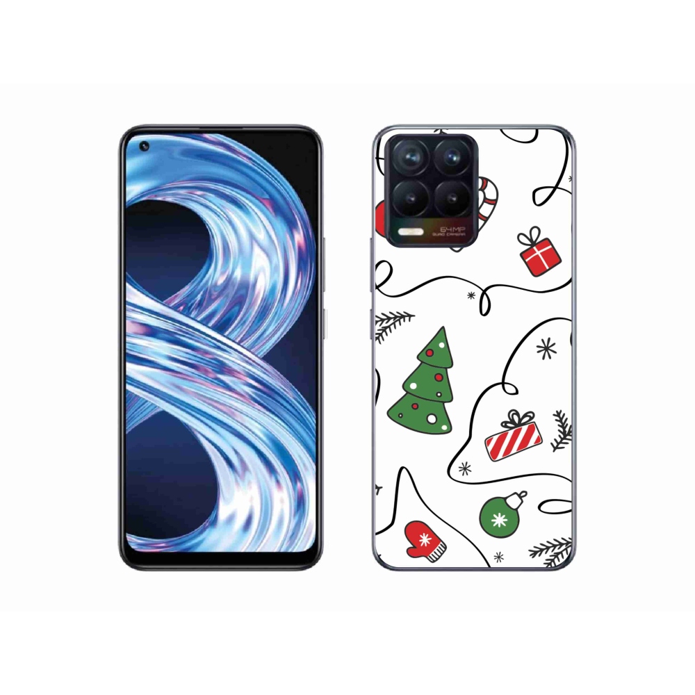 Gél borítás mmCase a Realme 8 Pro készülékhez - karácsonyi motívumok