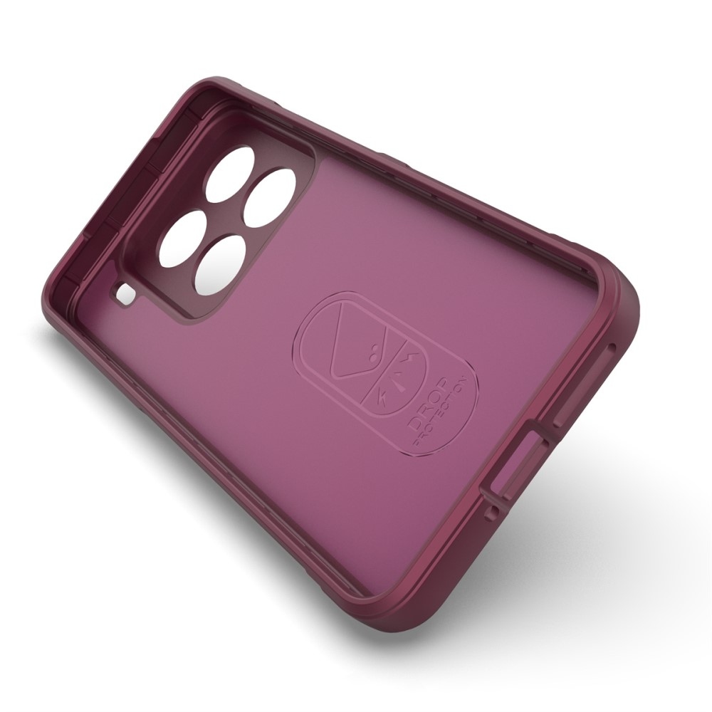 Rugg tartós zselés tok Xiaomi 15 Pro-hoz - bordó színű