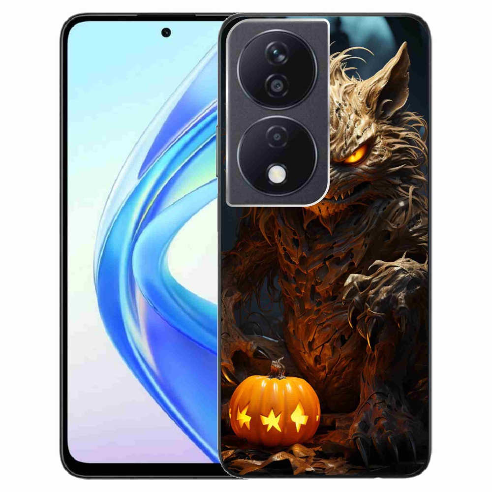 Zselés borítás mmCase a Honor X7b/Honor 90 Smart számára - Halloween szörnyeteg