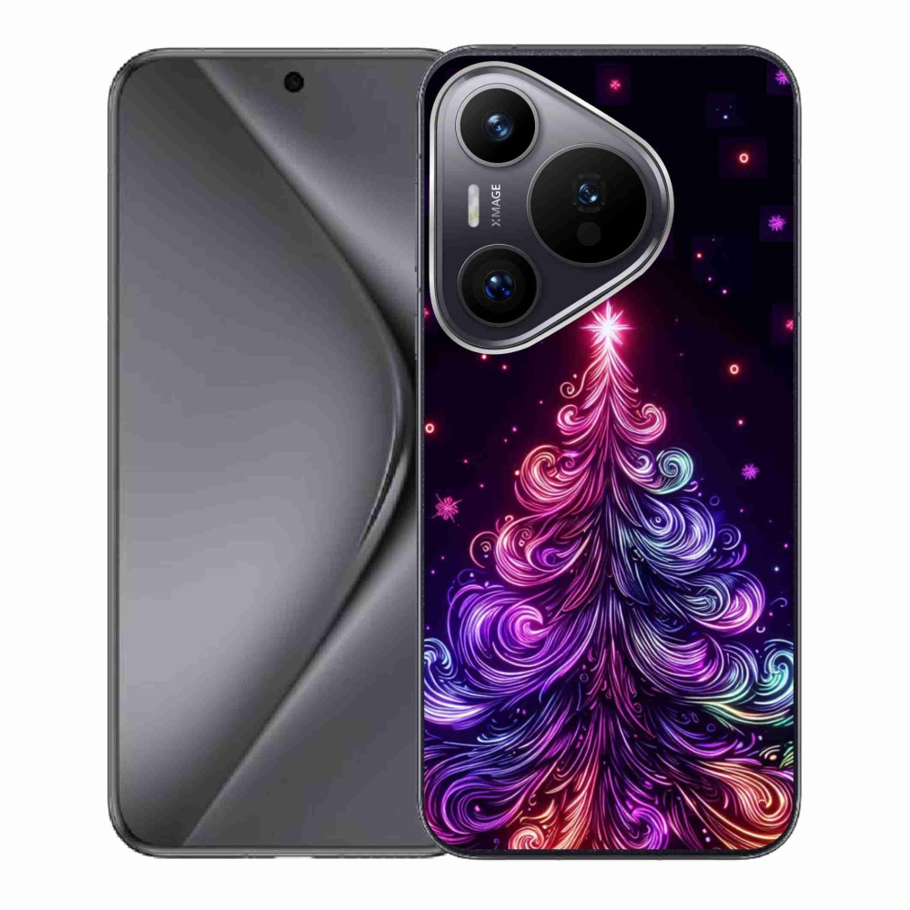 Gél borító mmCase a Huawei Pura 70 - neon karácsonyfa 1