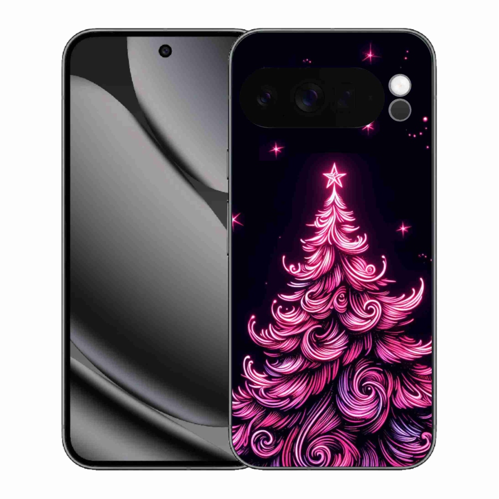 Gél borítás mmCase a Google Pixel 10 Pro XL-hez - neon karácsonyfa 2