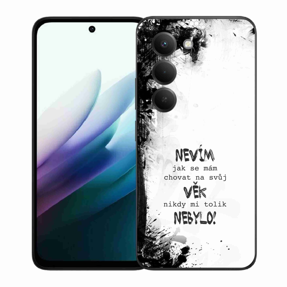 Gél borító mmCase a Xiaomi Redmi 15 4G/5G (171mm) - vicces szöveg 14 fehér háttérrel