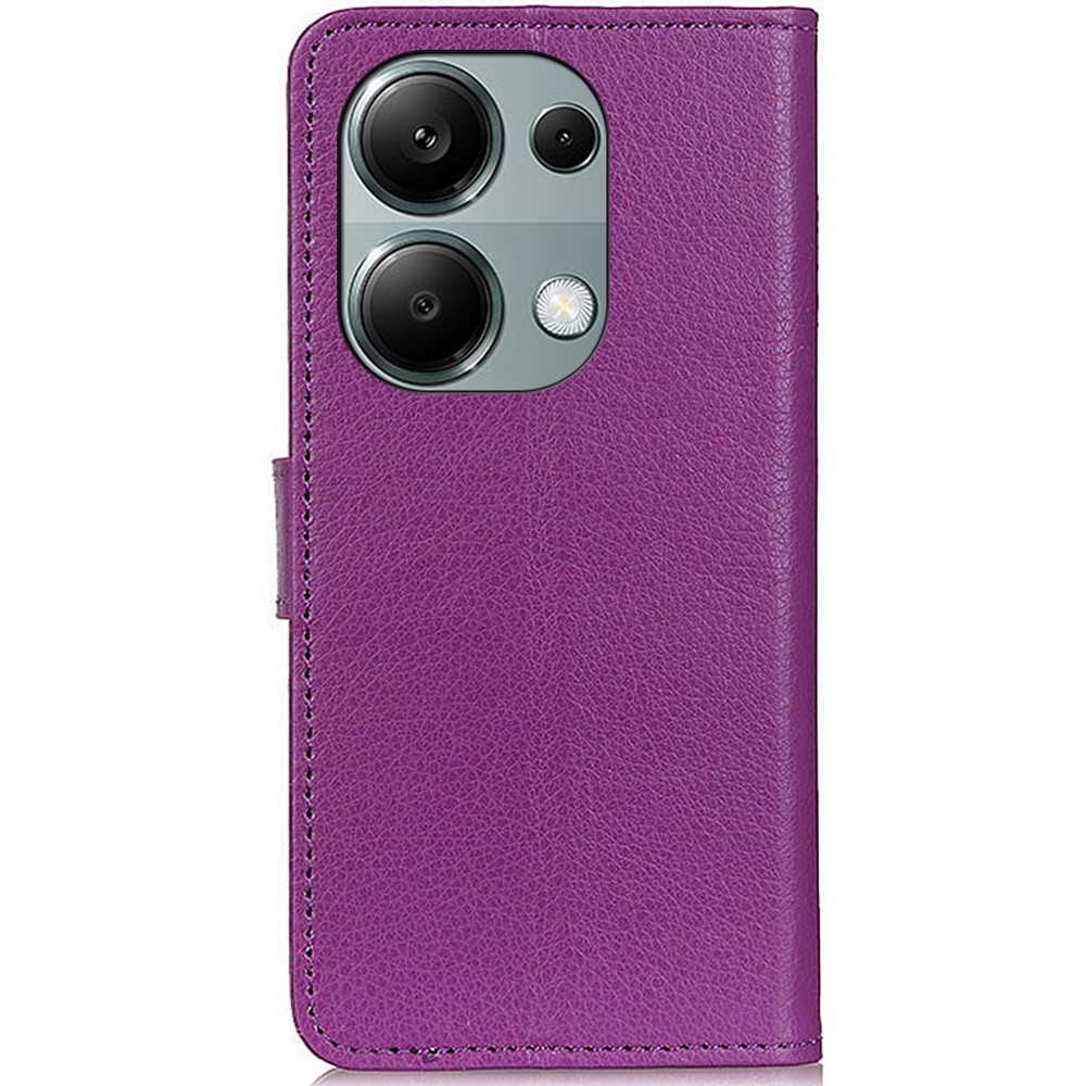 Litchie könyv tok Xiaomi Redmi Note 13 Pro 4G/Poco M6 Pro - lila